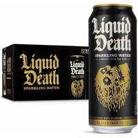 Liquid Death, Sparkling Mountain Water, 12-Pack (Tallboy Size 16.9Oz Cans), Real Mountain Source