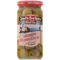 Santa Barbara Olive Anchovy Stuffed Olives, 5 Oz