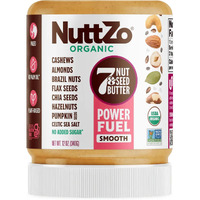 Nuttzo, Organic, Power Fuel, 7 Nut & Seed Butter, Smooth, 12 Oz (340 G)