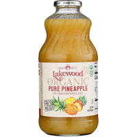 Lakewood Organic Juice, Pineapple, 32 Fl Oz Bottle