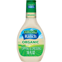 Hidden Valley Original Ranch Organic Salad Dressing & Topping, Gluten Free - 16 Ounce Bottle (Package May Vary)