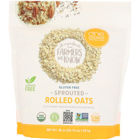One Degree Organic Foods Organic Sprouted Rolled Oats, 45 Oz