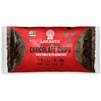 Lakanto Sugar Free Chocolate Chips - Monk Fruit Sweetener And Erythritol, Perfect For Baking, Pancakes, Muffins, Protein Bites, Melting, Mixing, Snacking, Gluten Free, Vegan (8 Oz - Pack Of 1)
