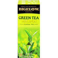Bigelow Green Tea With Lemon Tea Bags 28-Count Box (Pack Of 1) Green Tea Bags With Lemon Peel And Natural Flavors Rich In Antioxidants