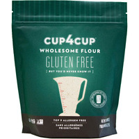 Cup4Cup Wholesome Flour, 2 Pounds, Certified Gluten Free, 1:1 Whole Wheat Flour Substitution, Dairy Free, Non-Gmo, Kosher, Made In The Usa