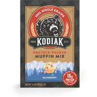 Kodiak Muffin Baking Mix, Blueberry, High Protein, 100% Whole Grains, (Pack Of 1)