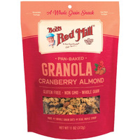 Bobs Red Mill Cranberry Almond Homestyle Granola, 11 Ounce Bag (Pack Of 1), Certified Gluten Free, Non-Gmo, Whole Grain