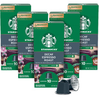 Starbucks By Nespresso Original Line, Decaf Espresso, Dark Roast, 50-Count Espresso Pods