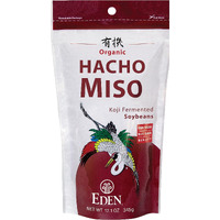 Eden Organic Hacho Miso, Traditionally Made In Japan, Soy, Koji, Rich In Umami, Dark Red, Aged 3 Years, Hatcho, 12.1 Oz