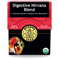 Buddha Teas - Organic Digestive Nirvana Blend - Herbal Tea - For Health & Wellbeing - With Antioxidants & Minerals - Clean Ingredients - Caffeine Free - Ou Kosher & Non-Gmo - 18 Tea Bags (Pack Of 1)
