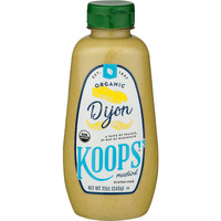 Koops' Organic Dijon Mustard - Dijon Seasoning, Gluten-Free, Kosher, Non-Gmo, Usda Certified Organic Mustard Sauce, Made In The Usa, From Quality Mustard Seeds - 12 Oz, Pack Of 1