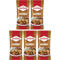 Louisiana Base Gumbo 5 Ounce (Pack Of 5) - Authentic Delicious Gumbo - Just Add Your Choice Of Meat And Or Seafood - Bring The Taste Of Louisiana Home