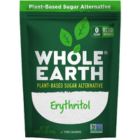 Whole Earth Sweetener Co. 100% Erythritol Sweetener (Keto Sweetener, Natural Sugar Alternative, Baking Sugar Substitute, Zero Calorie Sweetener, Gluten Free, Non-Gmo), 16 Oz