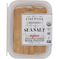 Firehook Baked Crackers, Cracker Sea Salt Organic, 5.5 Ounce