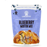 Lakanto Sugar Free Blueberry Muffin Mix - Naturally Flavored, Sweetened With Monk Fruit Sweetener, Keto Diet Friendly, 3 Net Carbs, Gluten Free, Breakfast Food, Delicious, Easy To Make (12 Servings)
