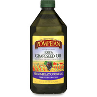Pompeian 100% Grapeseed Oil, Light And Subtle Flavor, Perfect For High-Heat Cooking, Deep Frying And Baking, 68 Fl. Oz.