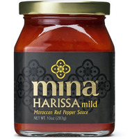 Mina Harissa Mild Sauce, Homestyle Moroccan Red Pepper Harissa Paste, 10 Oz - Harissa Sauce With Tangy Twist, Excite Your Senses With Mina Mild Harissa Seasoning
