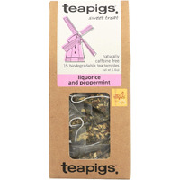 Teapigs Liquorice & Peppermint - 15 Tea Temples(Net Wt 1.6 Oz)