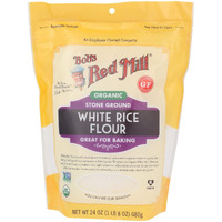 Bob's Red Mill Organic White Rice Flour - 24 Ounce (Pack Of 1) - Gluten Free, Non-Gmo, Vegan