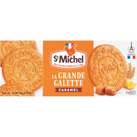 St Michel La Grande Galette Butter Cookies, Caramel, 5.29 Ounce