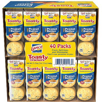 Lance Toasty Crackers, Real Peanut Butter, 51.5 Ounce (Pack Of 40)
