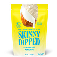 Skinnydipped Lemon Bliss Yogurt Covered Almonds, Healthy Snack, Plant Protein, Gluten Free, 3.5 Oz Resealable Bags, Pack Of 1