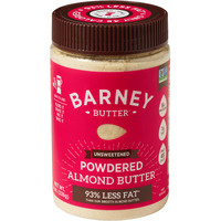 Barney Butter Powdered Almond Butter, Unsweetened, 8 Ounce Jar, No Added Sugar Or Salt, Non-Gmo, Gluten Free, Keto, Paleo, Vegan