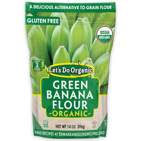 Let's Do Organic Green Banana Flour - Grain Flour Replacement, Resistant Starch, Versatile Starch, Gluten Free, Iron, Non-Gmo Project Verified, Usda Organic - 14 Oz