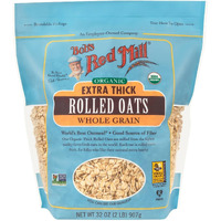 Bob's Red Mill Organic Extra Thick Rolled Oats, 32Oz (Pack Of 1) - Non Gmo, Whole Grain, Vegan, Kosher