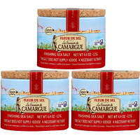 Le Saunier De Camargue | French Fleur Del Sel | Finishing Sea Salt, 4.4 Oz (Pack Of 3)