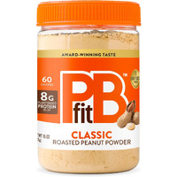 Pbfit 15 Ounce Classic Peanut Butter Powder, Powdered Peanut Butter Spread From Real Roasted Peanuts, 8G Of Protein 8% Dv, Gluten-Free, 60 Calories, 87% Less Fat (Pack Of 1)