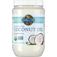 Garden Of Life Organic Extra Virgin Coconut Oil - Unrefined Cold Pressed Plant Based Oil For Hair, Skin & Cooking, 14 Fl Oz