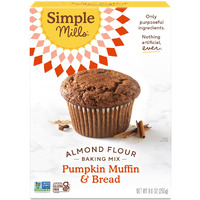 Simple Mills Almond Flour Baking Mix, Pumpkin Muffin & Bread Mix - Gluten Free, Plant Based, Paleo Friendly, 9 Ounce (Pack Of 1)