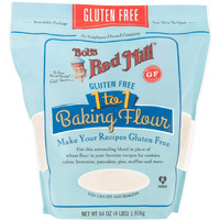 Bob's Red Mill Gluten Free 1 To 1 Baking Flour, 64Oz (Pack Of 1) - Non Gmo, Vegan, Kosher