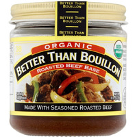 Better Than Bouillon Organic Roasted Beef Base, Made With Seasoned Roasted Beef, Usda Organic, Blendable Base For Added Flavor, 38 Servings Per Jar, 8 Oz (Single)