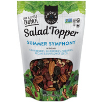 Modern Mill Summer Symphony Mixed Salad Topper By Gourmet Nut - Dried Cranberries,Blueberries,Pecans,Cherries & Sunflower Seeds - Gluten Free,Kosher,Dried Fruit & Nuts Vegan Snack -12Oz Resealable Bag