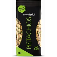 Wonderful Pistachios In Shell, Roasted And Salted Nuts, 8 Ounce Bag, Healthy Snack, Protein Snack, Pantry Staple