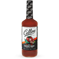Collins Spicy Bloody Mary Mix, Made With Tomato, Garlic, Worcestershire, Horseradish, Cayenne And Other Spices, Brunch Cocktail Recipe, Bartender Mixer, Drinking Gifts, Home Cocktail Bar, 32 Fl Oz