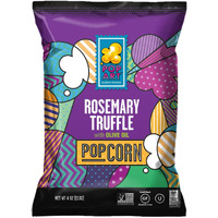Pop Art Snacks Gourmet Popcorn - Rosemary Truffle With Olive Oil - Gluten Free Vegan Popcorn - Flavored Snacks For Adults, Kids, Movie Night (Single Bag / 4.5 Oz)
