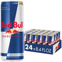 Red Bull Energy Drink With 80Mg Caffeine Plus Taurine & B Vitamins, 8.4 Fl Oz, Pack Of 24 Cans