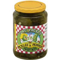 Tony Packo Sweet Hot Pickles And Peppers, 24 Ounce