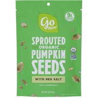 Go Raw, Sprouted Pumpkin Seeds With Sea Salt, Organic, 4Oz