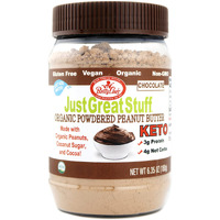 Betty Lou's 100% Organic Chocolate Peanut Butter Powder, Gluten Free, Vegan, Low Calorie, All Natural, High Protein, Deliciously Healthy, Just Add Water (6.35 Oz)