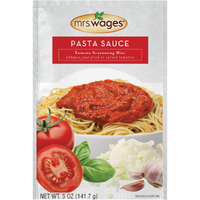 Mrs. Wages Pasta Sauce Canning Mix, Easy-To-Use, Simple Homemade Pasta Sauce, Great Flavor, Easy To Freeze Or Serve Fresh, 5 Oz Packet (Value Pack Of 6)