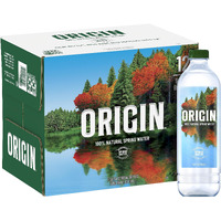 Origin, 100% Natural Spring Water, 900 Ml, Recycled Plastic Bottle, 30.4 Fl Oz (Pack Of 12)