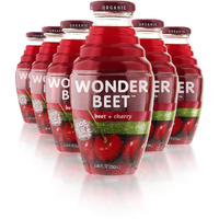 Beetology Organic Beet And Cherry Juice, 8.45Oz (6 Pack) | 100% Cold Pressed | Heart Healthy | Nutrient Packed Vegetable Juice | Vibrant Flavor