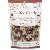 Candy Shop Coffee Candy, Rich And Creamy Gourmet Hard Candy, Authentic Brazilian Coffee Flavor, Individually Wrapped, Resealable Bag (Coffee, 12 Oz)