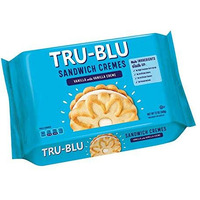 Tru-Blu Vanilla Cookies With Vanilla Creme | No Artificial Ingredients | No High Fructose Corn Syrup | Made In The Usa | 12 Ounce (Pack Of 3)