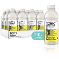 Vitaminwater Zero Sugar Squeezed, Electrolyte Enhanced Water W/Vitamins, Lemonade Drinks, 20 Fl Oz, 12 Pack