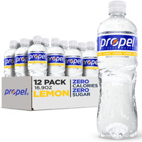 Propel, Lemon, Zero Calorie Sports Drinking Water With Electrolytes And Vitamins C&E, 16.9 Ounce Bottles (Pack Of 12), 16.9 Fl Oz (Pack Of 12)